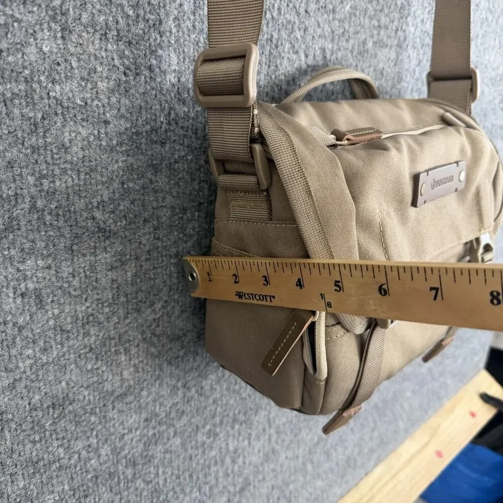 Vanguard VEO 21M Camera Messenger Bag Beige Padded Polyester Rain Cover Strap